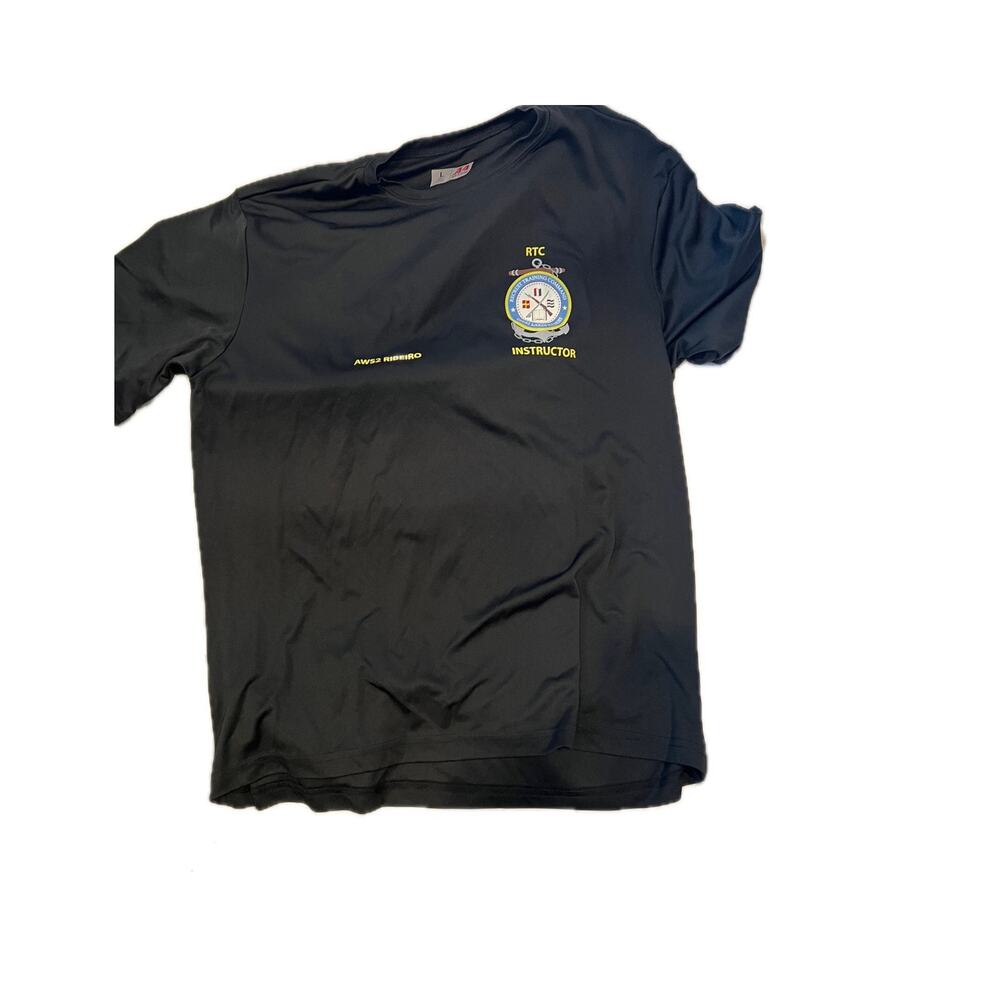 US Navy Sweat Wicking A4 Brand Water Survival T Shirt Mens L